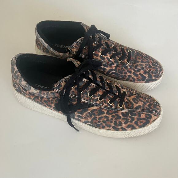 Tretorn Nylite Women's 10 Canvas Leopard Print Lace Up Sneaker - Picture 9 of 9